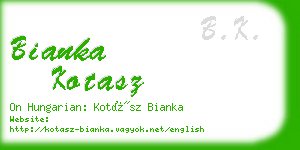 bianka kotasz business card